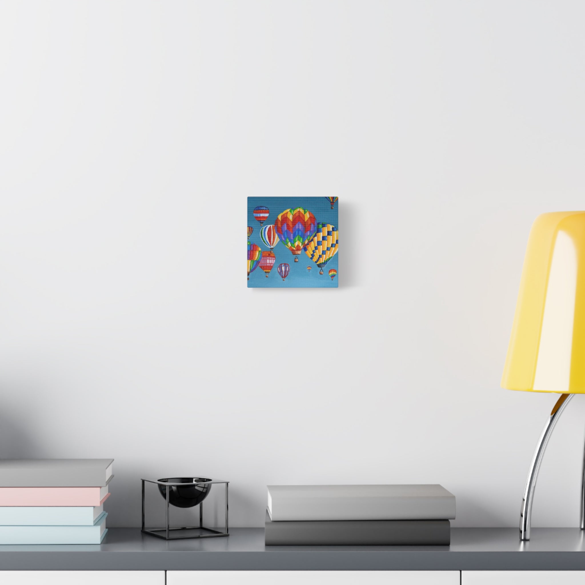 Hot Air Balloons Matte Canvas Print — Colorful Sky Wall Art, Stretched 1.25"