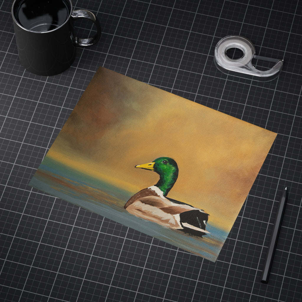 Mallard Duck Art Print 8x10" — Vintage-Style Waterfowl Illustration Unframed Print
