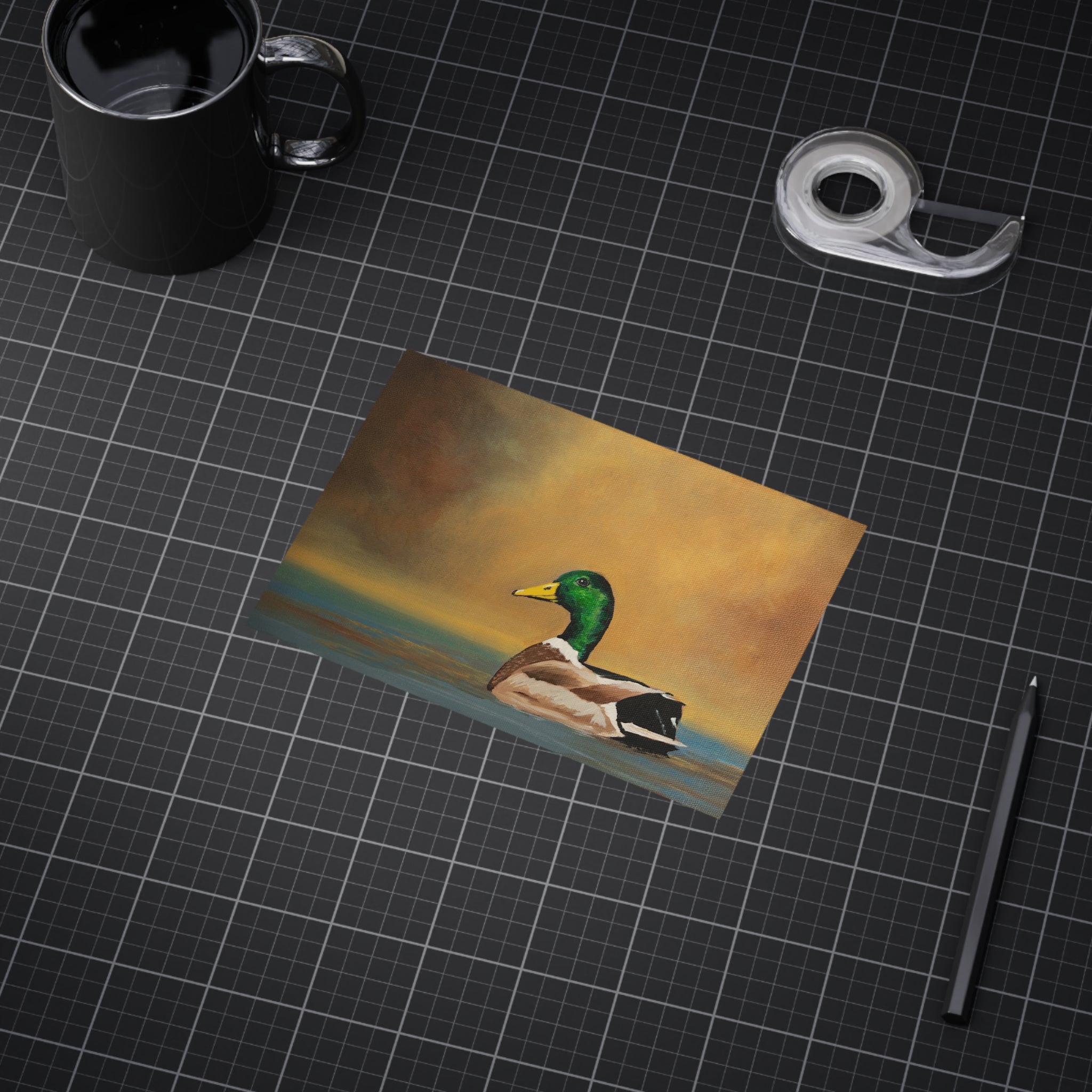 Mallard Duck Print 5x7" — Realistic Wildlife Art Unframed Print