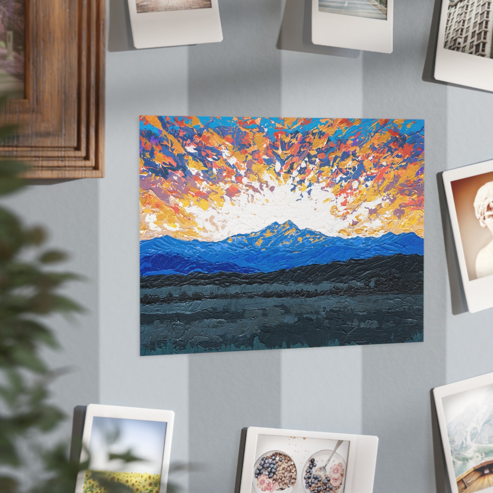 Colorado Sunset Mountain Print — Colorful Landscape Unframed Art
