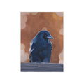 Crow Portrait Print — Blue Raven Unframed Art Print