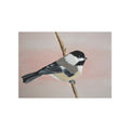 Chickadee Art Print 5x7" — Minimalist Bird Illustration Unframed