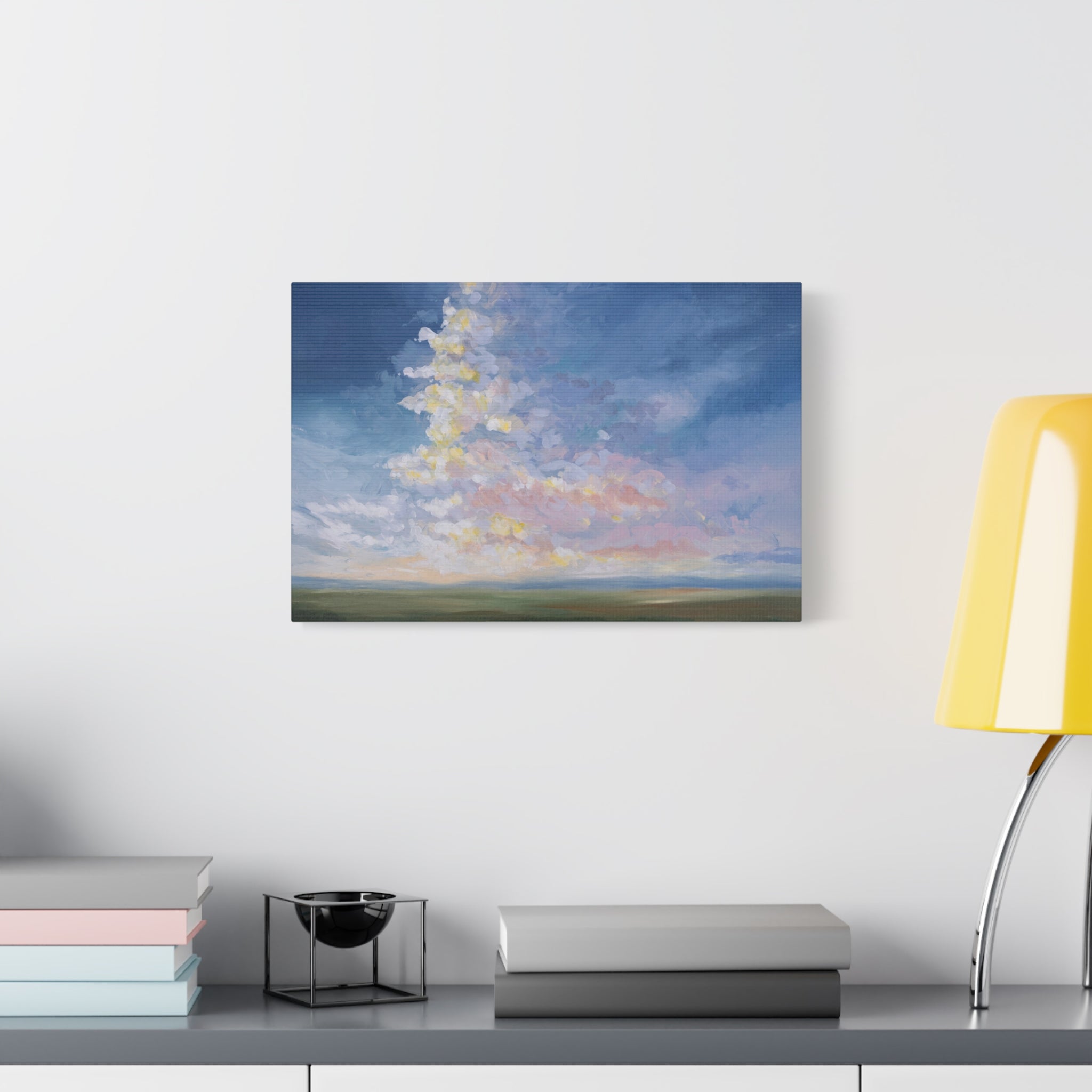 Cloudscape Matte Canvas Wall Art — Pastel Sky Landscape, Stretched 1.25"