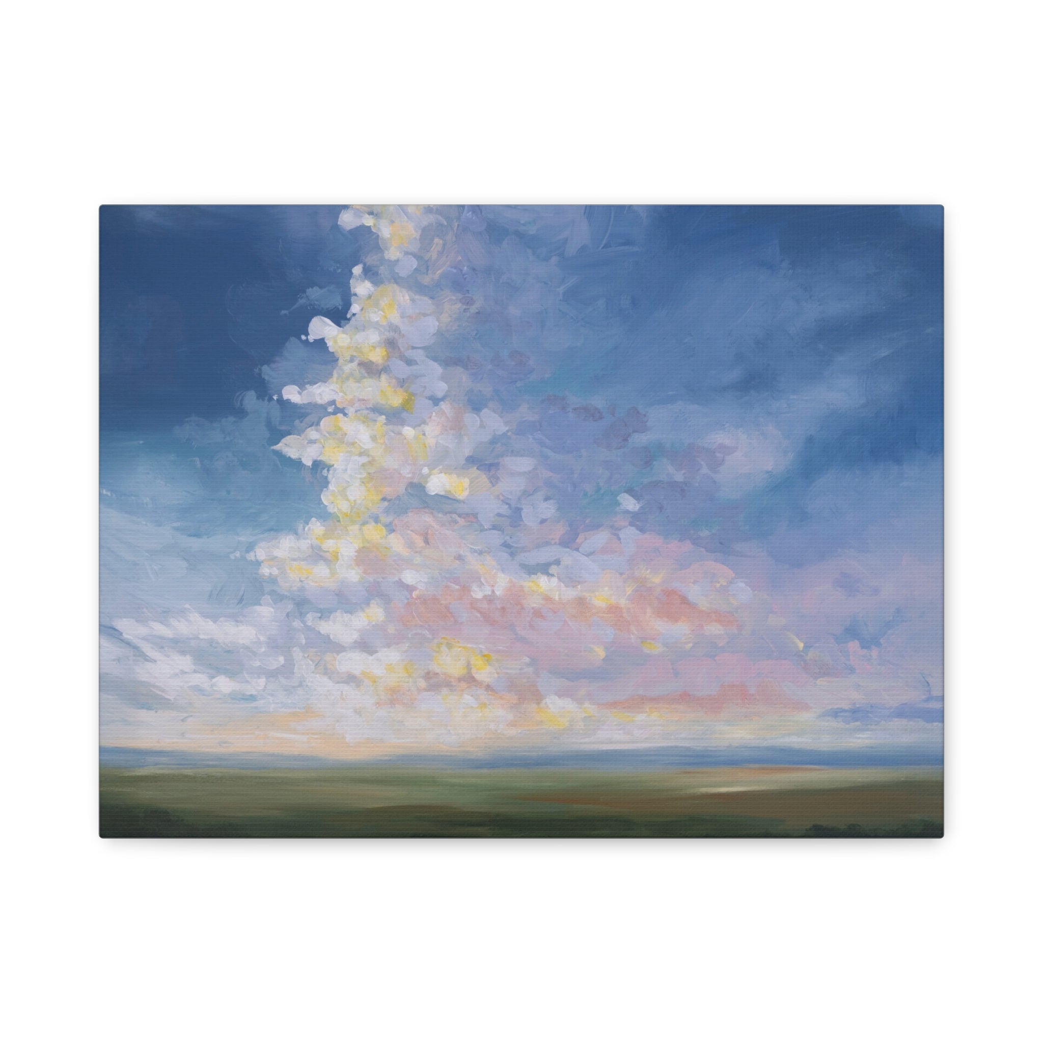 Cloudscape Matte Canvas Wall Art — Pastel Sky Landscape, Stretched 1.25"