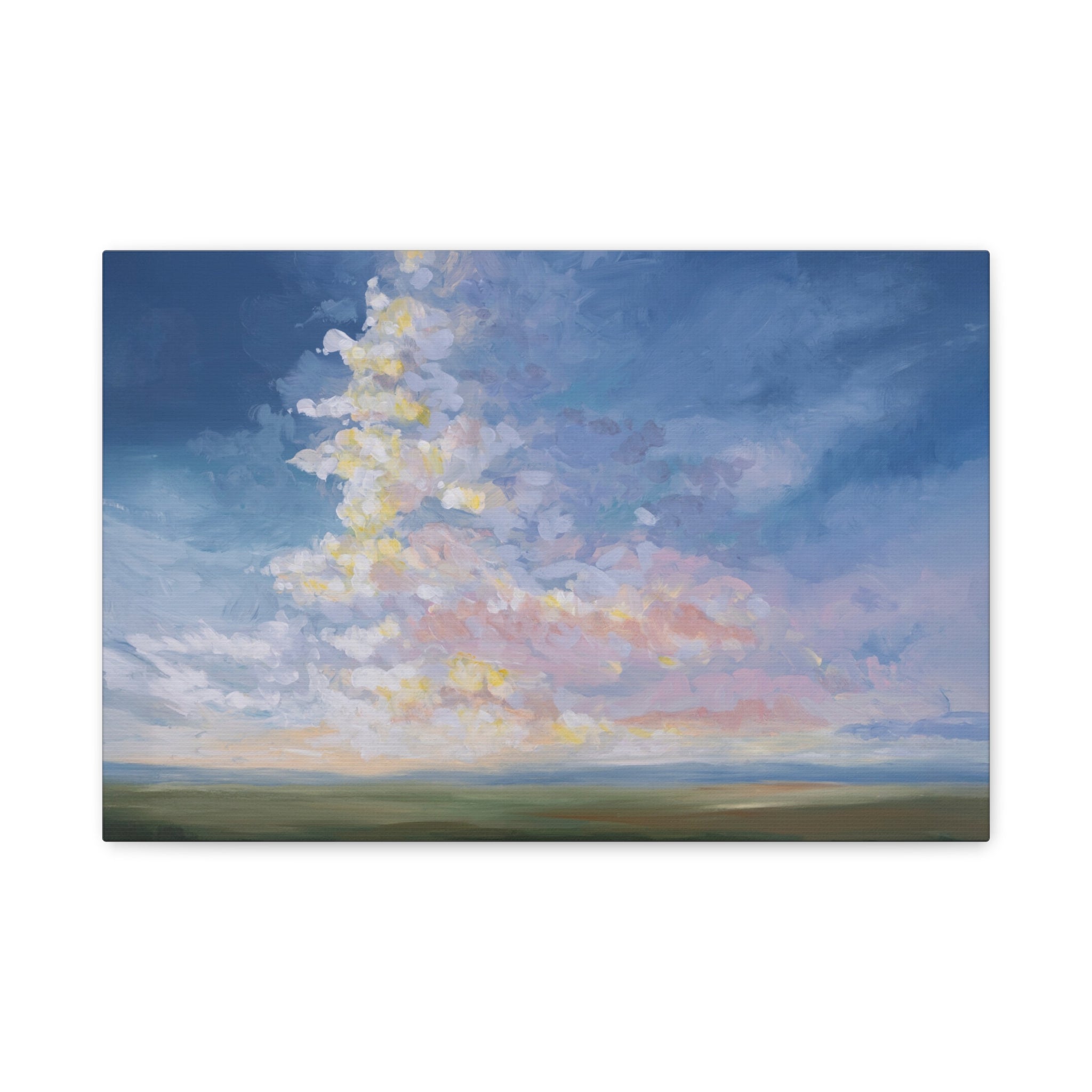 Cloudscape Matte Canvas Wall Art — Pastel Sky Landscape, Stretched 1.25"