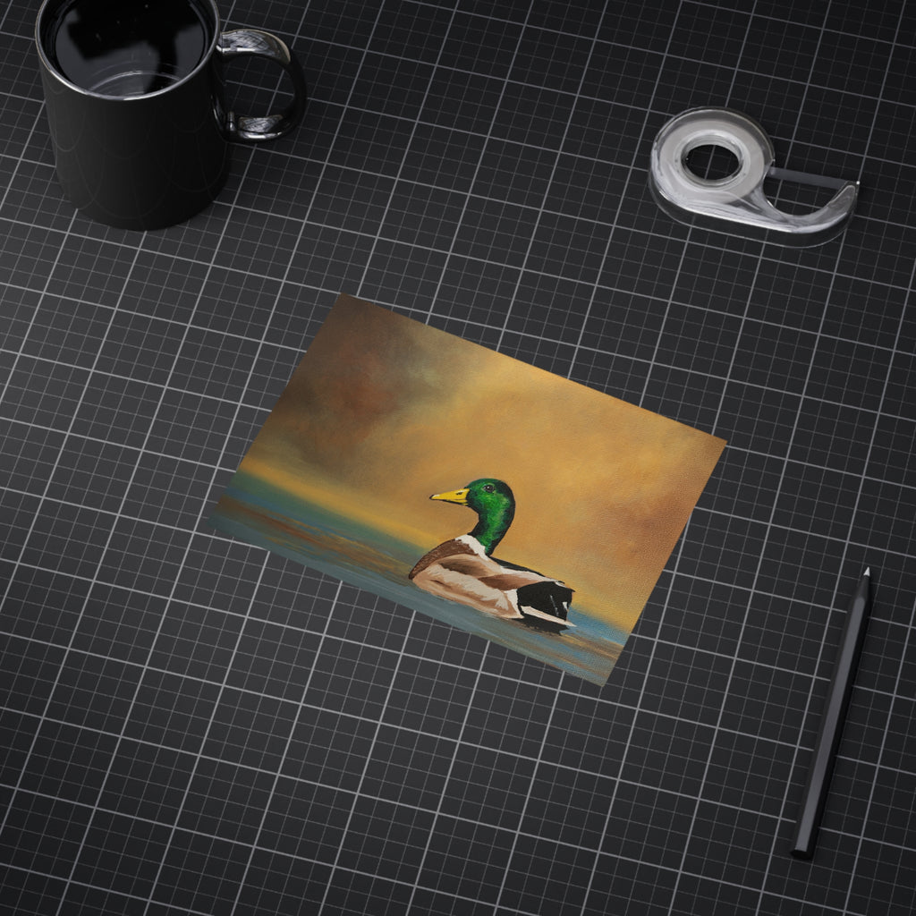 Mallard Duck Print 5x7" — Realistic Wildlife Art Unframed Print