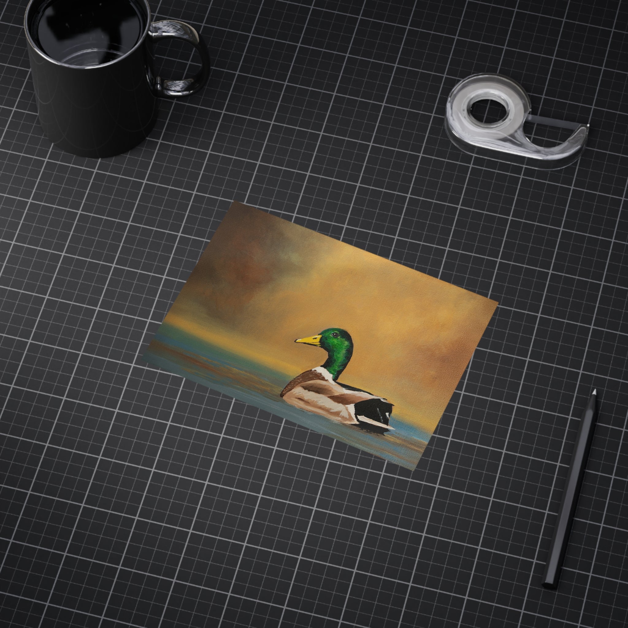 Mallard Duck Print 5x7" — Realistic Wildlife Art Unframed Print