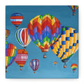 Hot Air Balloons Matte Canvas Print — Colorful Sky Wall Art, Stretched 1.25"