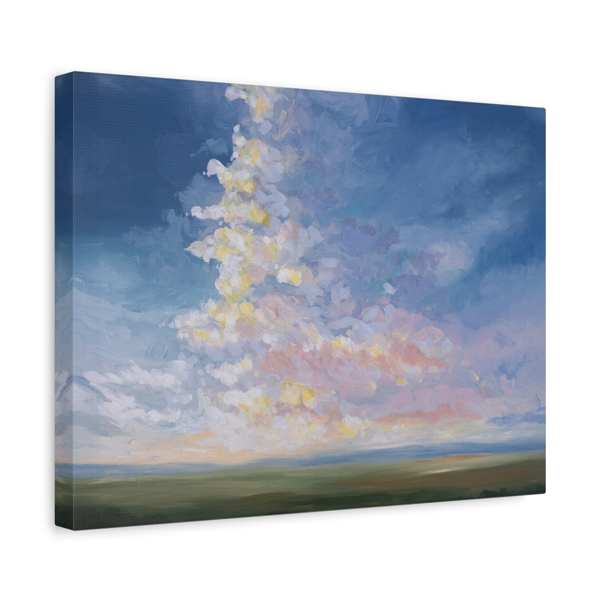 Cloudscape Matte Canvas Wall Art — Pastel Sky Landscape, Stretched 1.25"