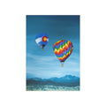 Hot Air Balloon Wall Art Print 5x7" — Colorful Colorado Landscape Unframed Poster