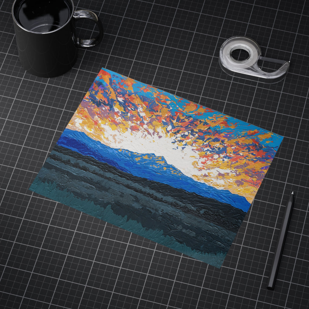Colorado Sunset Mountain Print — Colorful Landscape Unframed Art