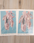 5x7 Original Painting - Ballet Slippers