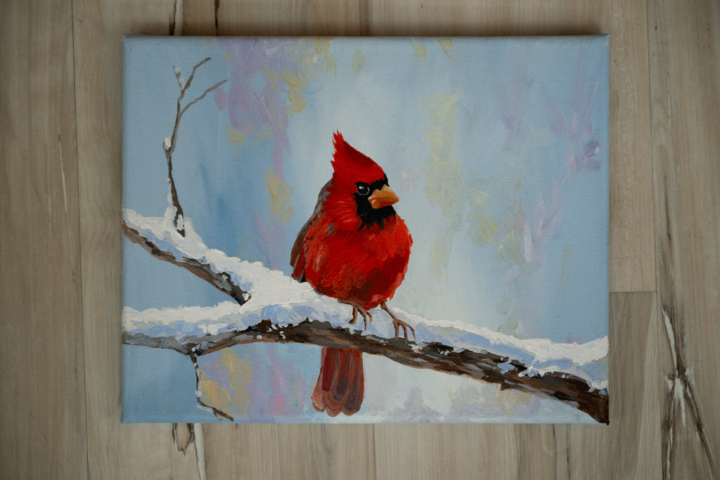 Cardinal in the Snow