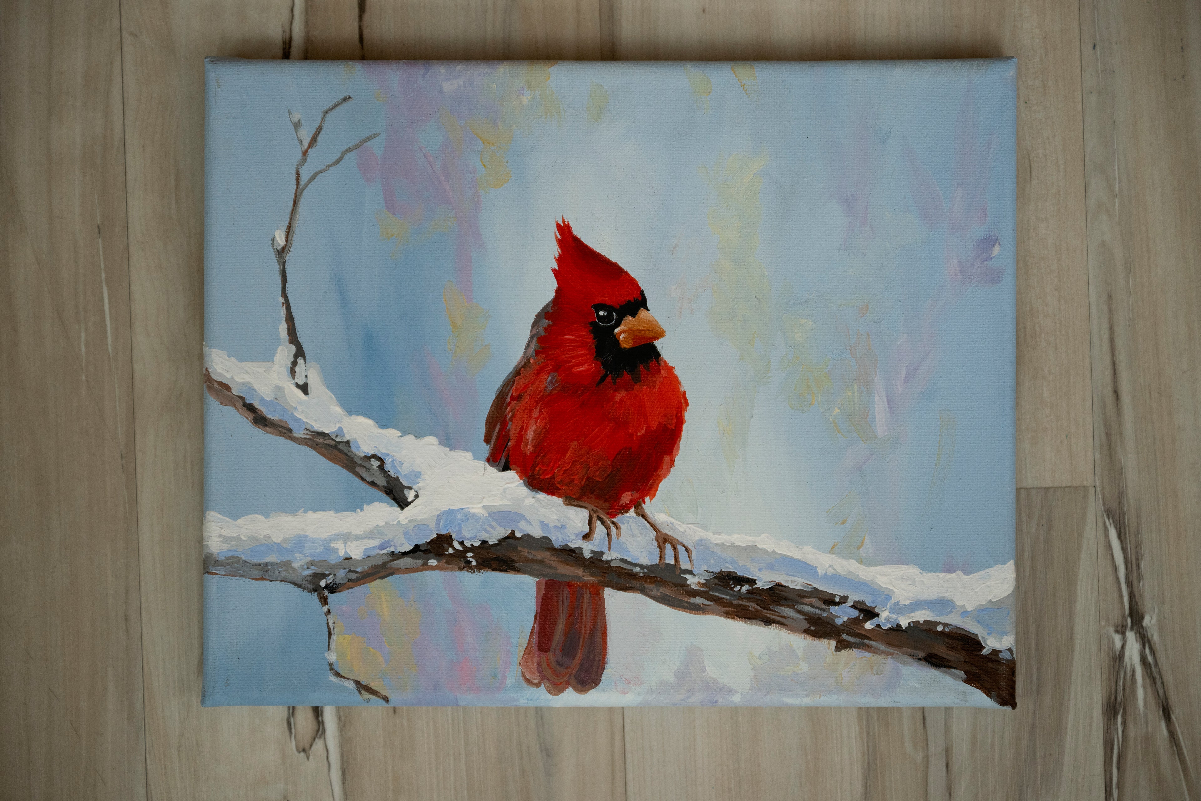 Cardinal in the Snow