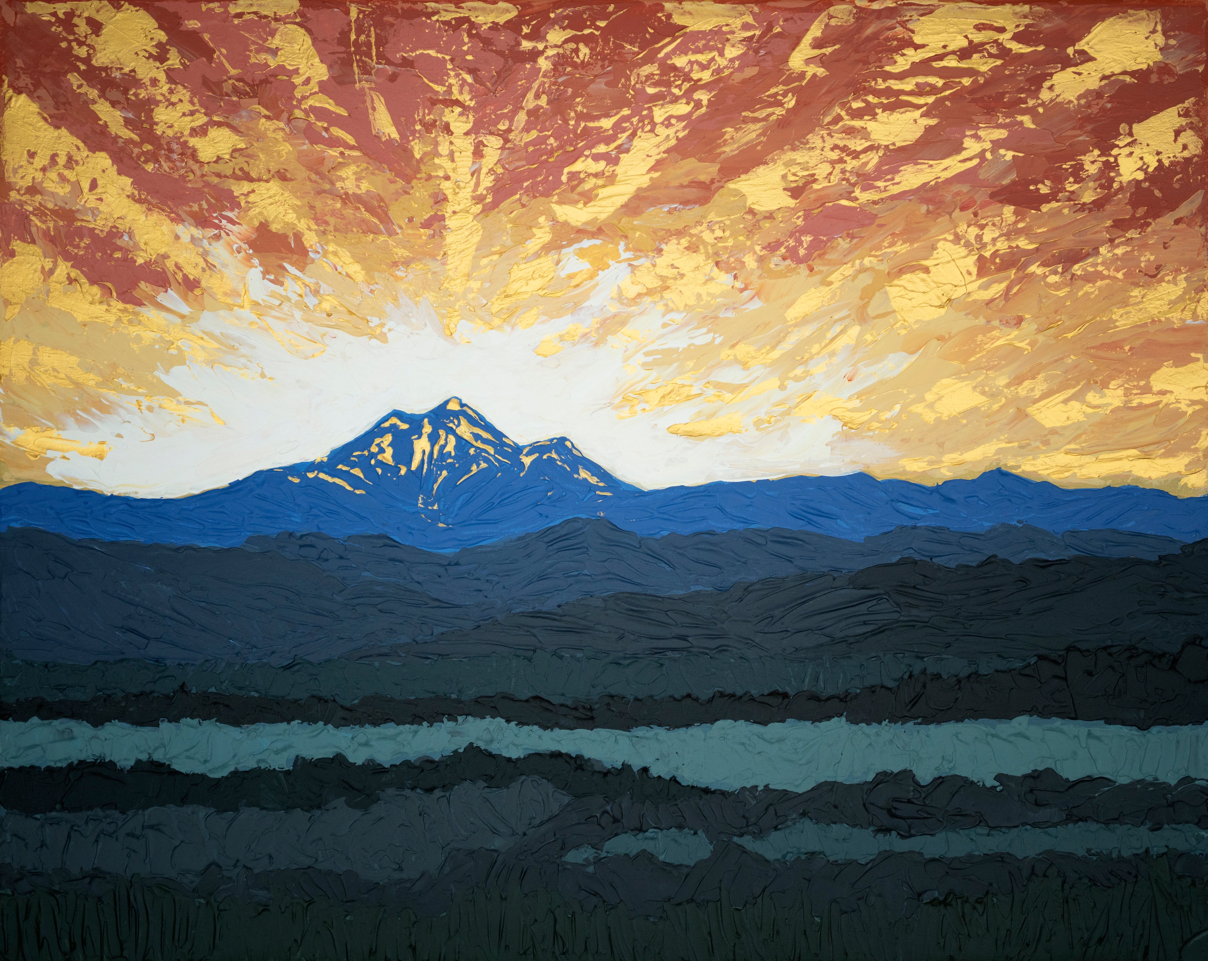 Sunset over Long's Peak