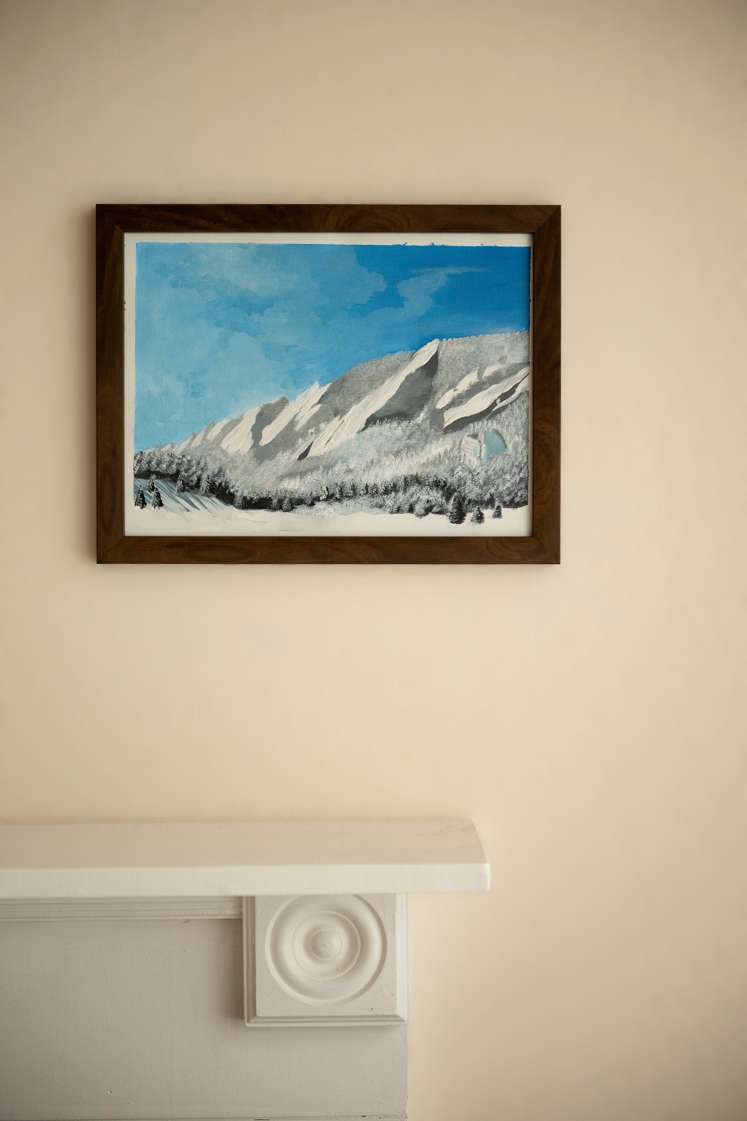 Snowy Flatirons