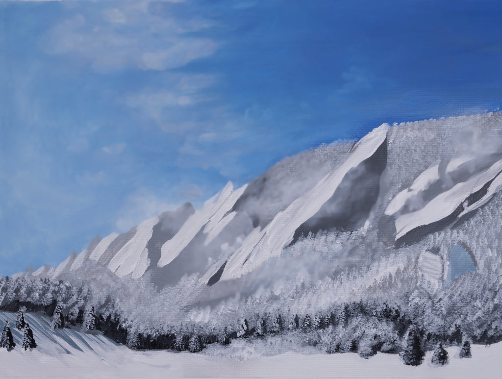 Snowy Flatirons
