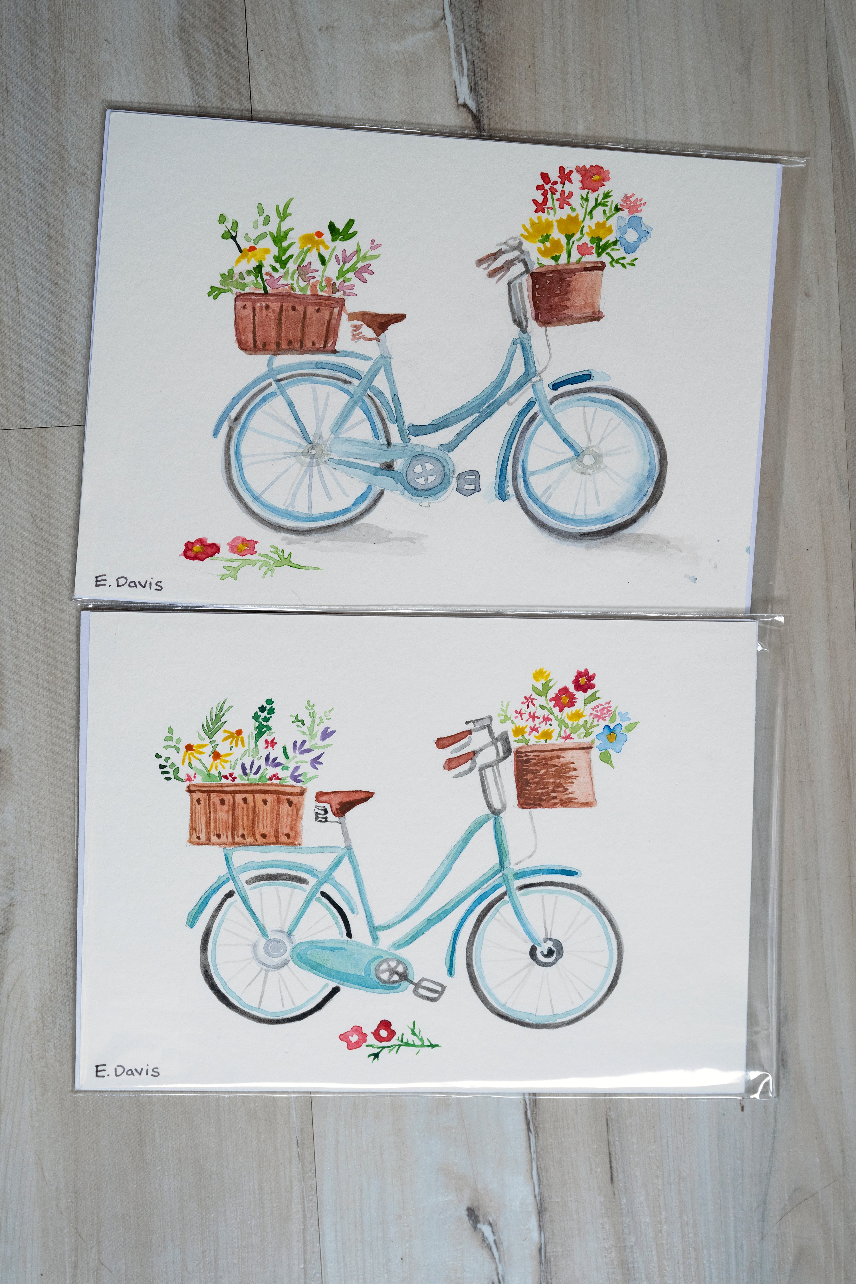Vintage Flower Bikes