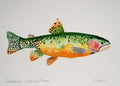 Greenback Cutthroat Watercolor Original 5x7