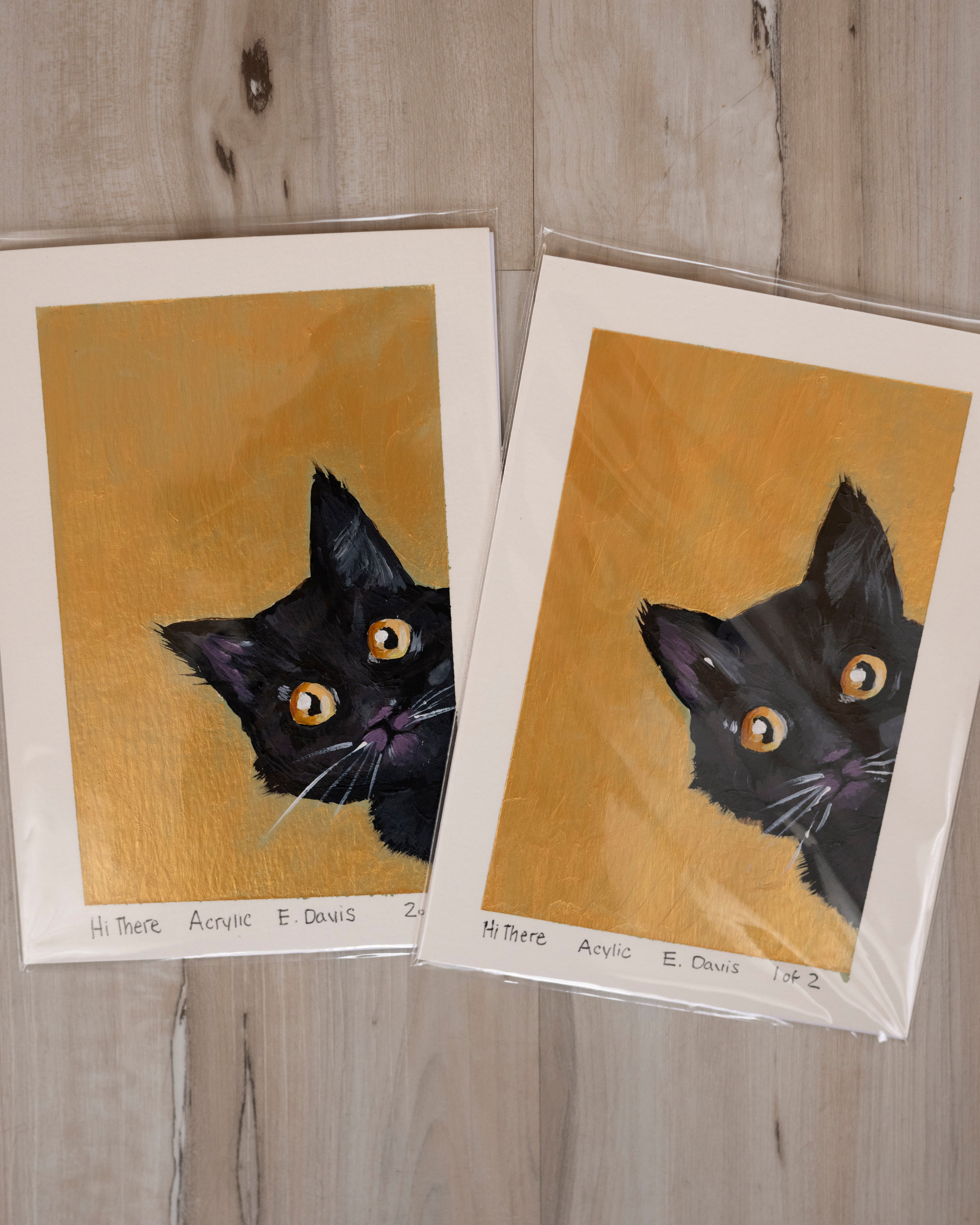 5x7 Original Painting - Hi There
