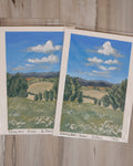 5x7 Original Painting - Rolling Hills