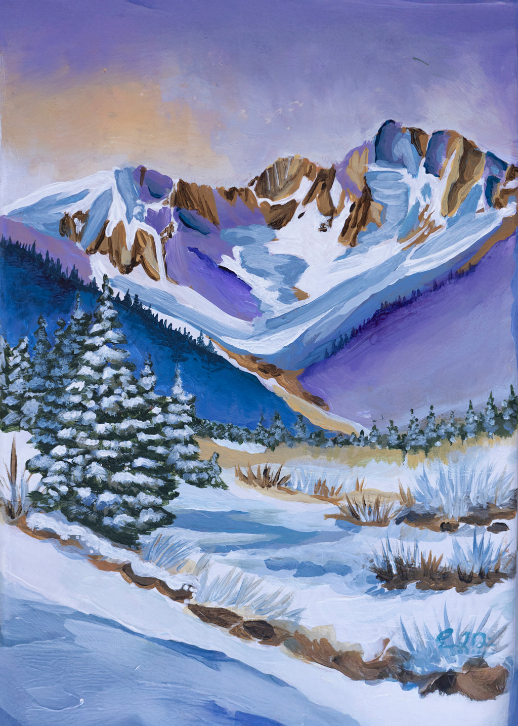 Snowy Rocky Mountains