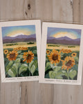 5x7 Original Painting - Sunflowers