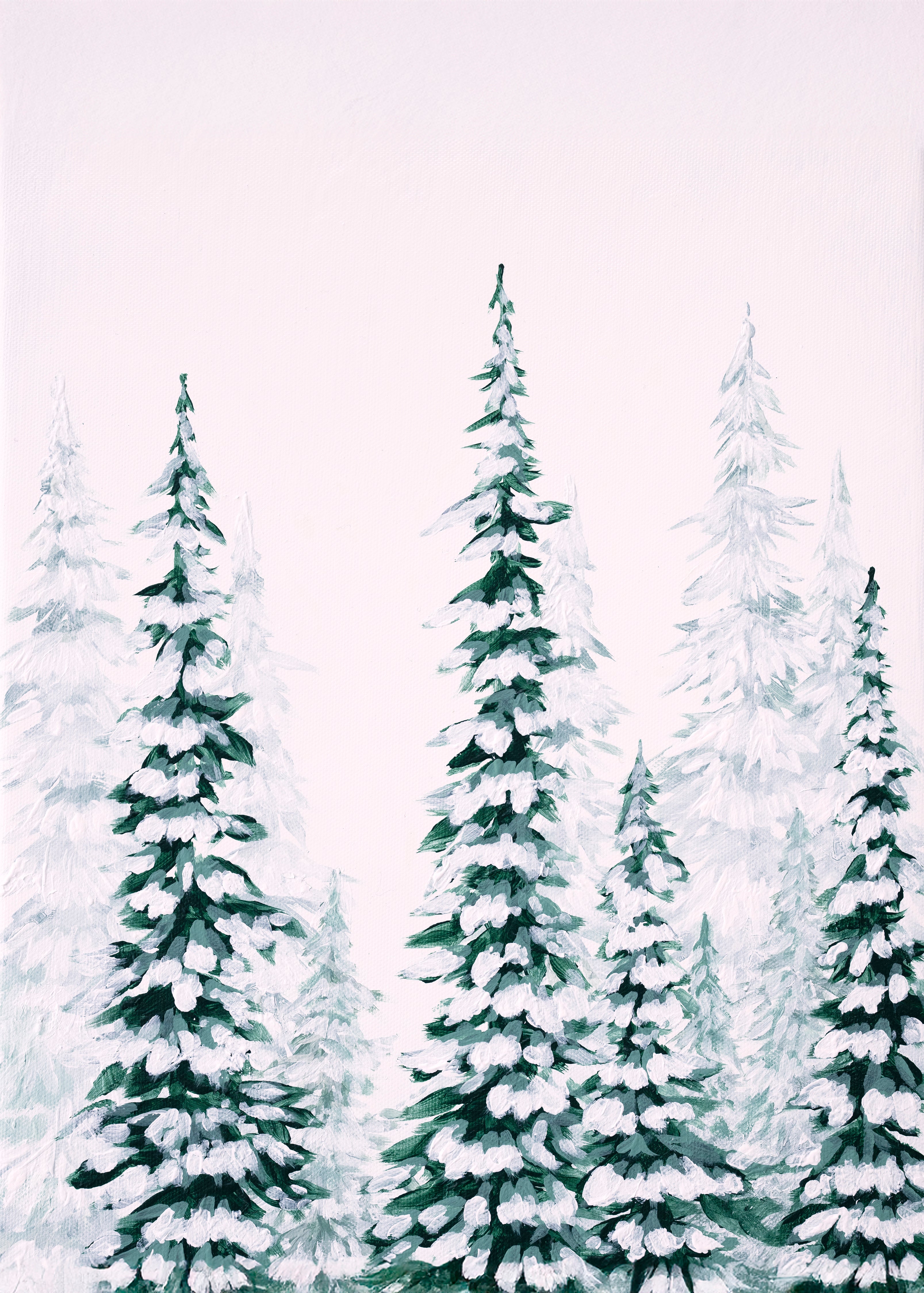 Snowy Pines