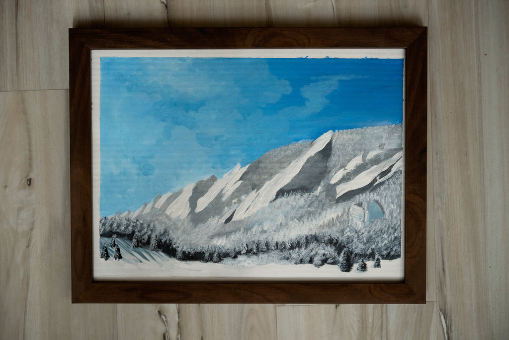 Snowy Flatirons